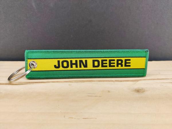 John Deere Oldtimer Traktor Schlüsselanhänger gewebt